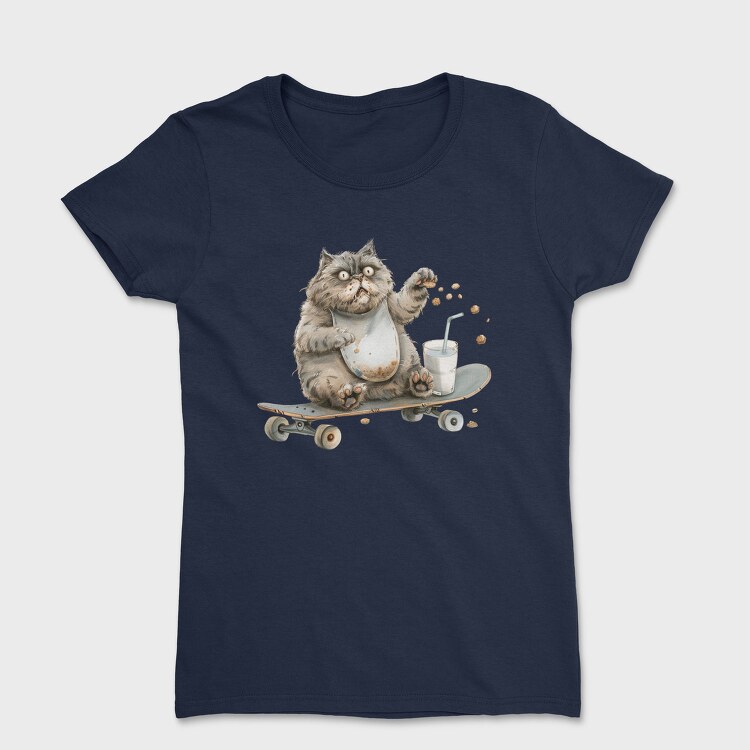 Fat Cat Skateboard, Tricou Femei