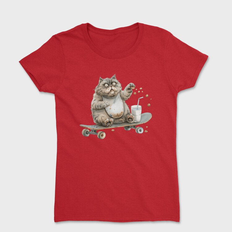 Fat Cat Skateboard, Tricou Femei