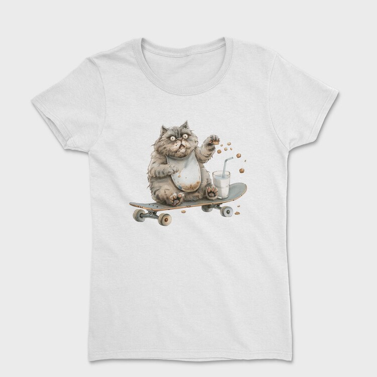 Fat Cat Skateboard, Tricou Femei