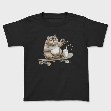 Fat Cat Skateboard, Tricou Copii