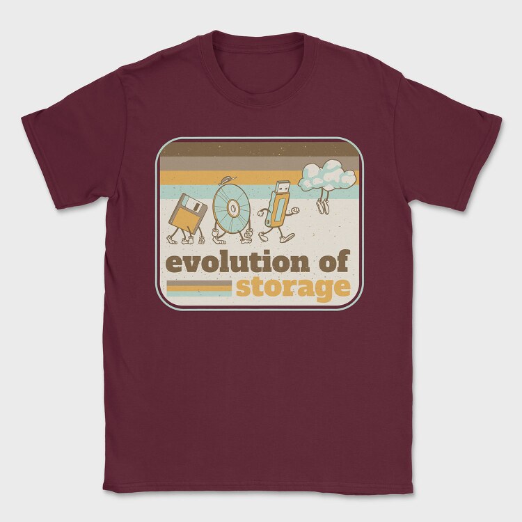 Evolution of Storage Vintage, Tricou Barbati (Unisex)
