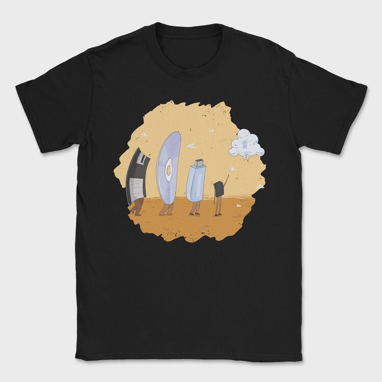 Evolution of Hard Disk, Tricou Barbati (Unisex)