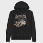 Finnish Lapphund Peeking, Hanorac Oversize Barbati (Unisex)