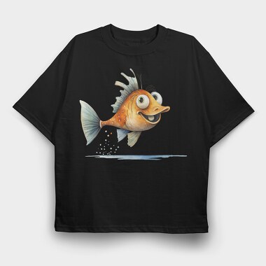 Flying Fish Joke, Tricou Oversize Barbati (Unisex)