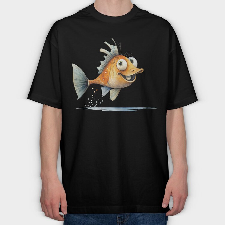Flying Fish Joke, Tricou Oversize Barbati (Unisex)