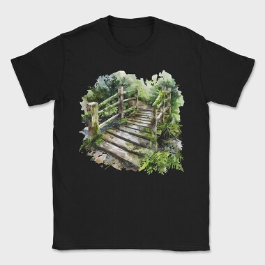 Forest Moss Steps, Tricou Barbati (Unisex)
