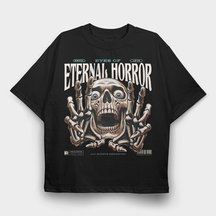 Eternal Horror, Tricou Oversize Barbati (Unisex)