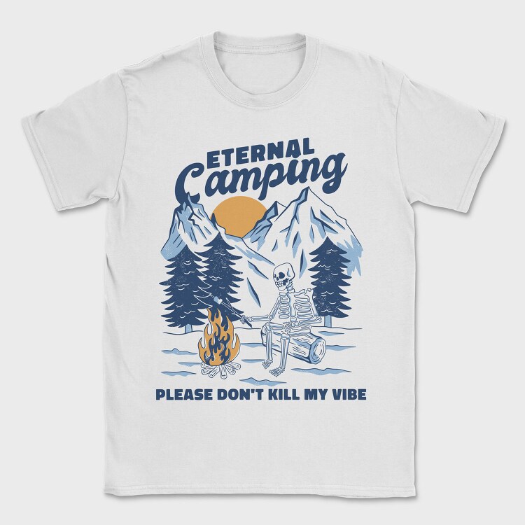 Eternal Camping Skeleton, Tricou Barbati (Unisex)