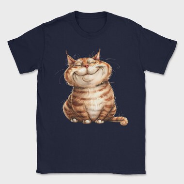 Fat Cat Smile, Tricou Barbati (Unisex)