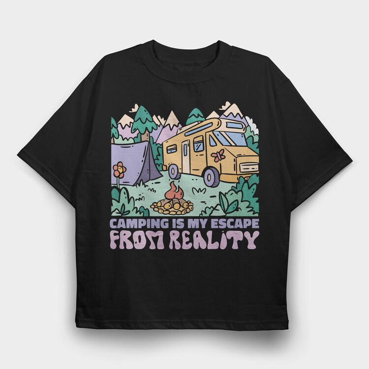 Escape From Reality, Tricou Oversize Barbati (Unisex)