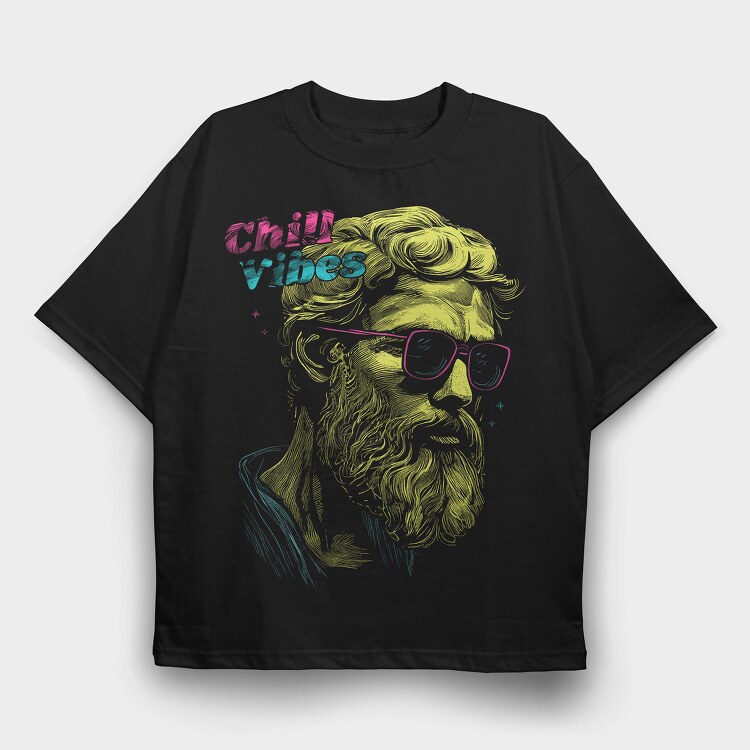 Epictetus Hipster, Tricou Oversize Barbati (Unisex)