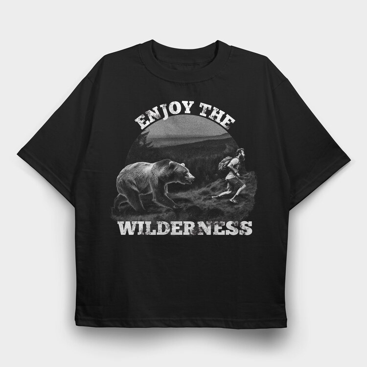 Enjoy the Wilderness, Tricou Oversize Barbati (Unisex)