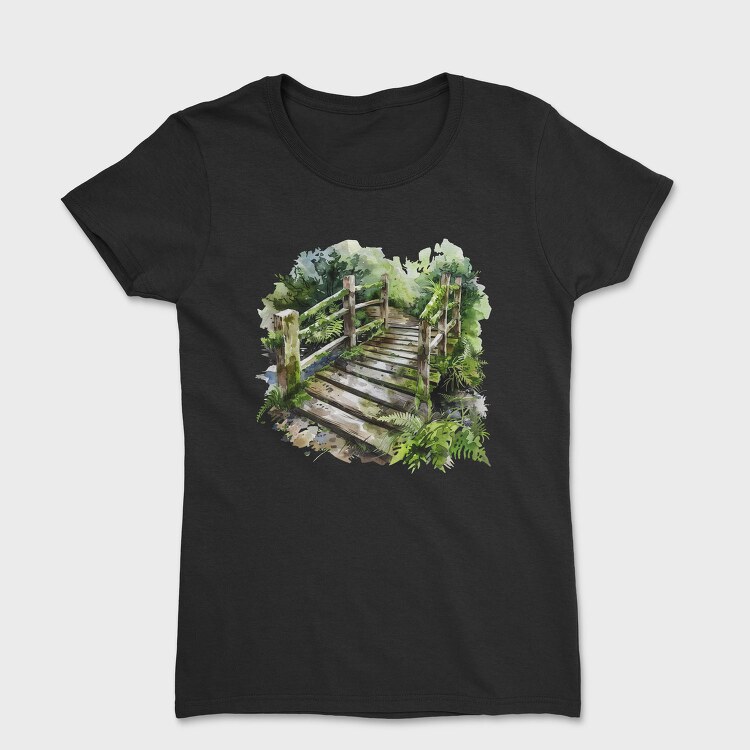 Forest Moss Steps, Tricou Femei