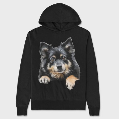 Finnish Lapphund Peep, Hanorac Oversize Barbati (Unisex)