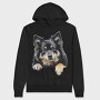 Finnish Lapphund Peep, Hanorac Oversize Barbati (Unisex)