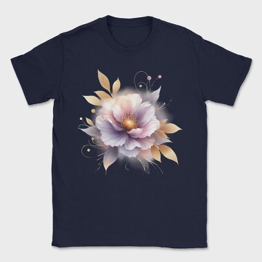 Flower Glowy Gold, Tricou Barbati (Unisex)
