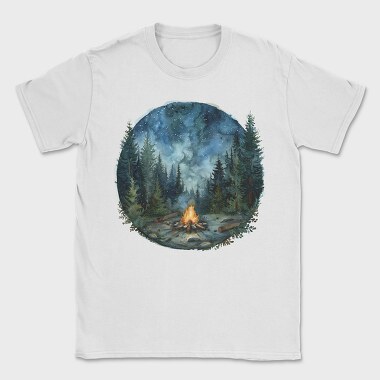 Forest Night Fire, Tricou Barbati (Unisex)
