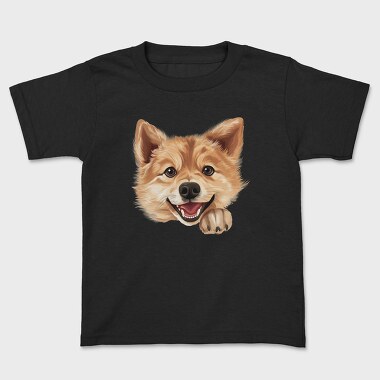 Finnish Spitz Peeking, Tricou Copii
