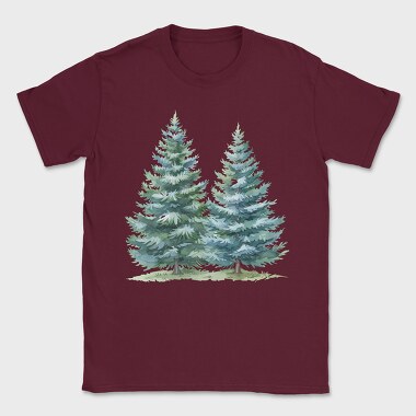 Fir Trees Clipped, Tricou Barbati (Unisex)