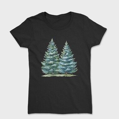 Fir Trees Clipped, Tricou Femei