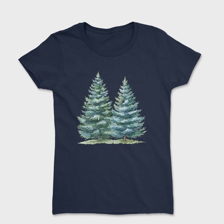 Fir Trees Clipped, Tricou Femei
