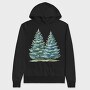 Fir Trees Clipped, Hanorac Oversize Barbati (Unisex)