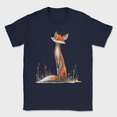 Fox Sitting Wise, Tricou Barbati (Unisex)