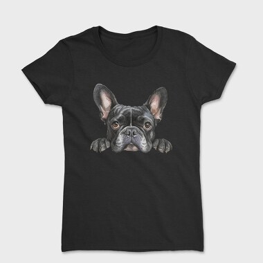 French Bulldog Clipart, Tricou Femei