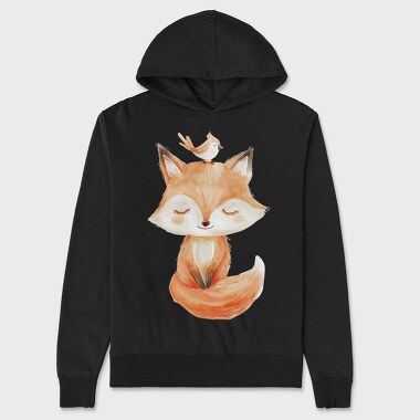 Fox Bird Sit, Hanorac Oversize Barbati (Unisex)