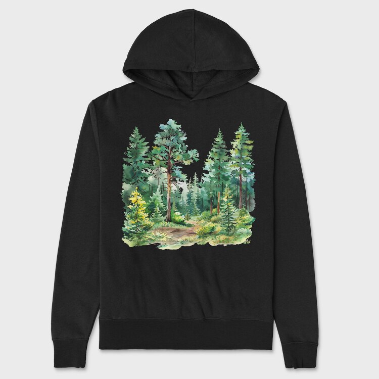 Forest Path Symbol, Hanorac Oversize Barbati (Unisex)