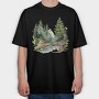 Forest Stream Path, Tricou Oversize Barbati (Unisex)
