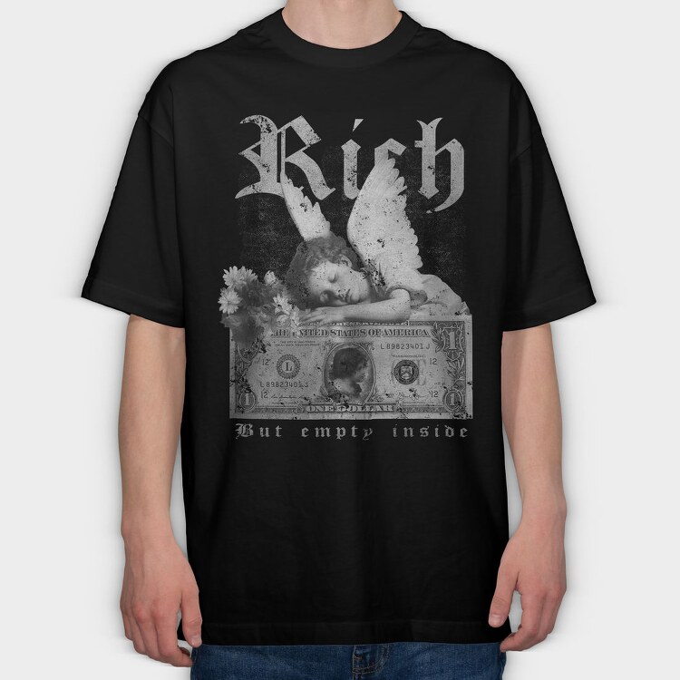Empty Inside, Tricou Oversize Barbati (Unisex)