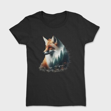 Fox Forest Clipart, Tricou Femei