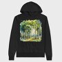 Forest Path Woods, Hanorac Oversize Barbati (Unisex)