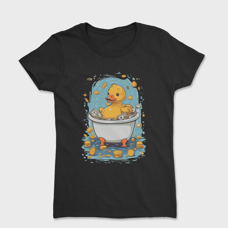 Duck Money Cartoon, Tricou Femei
