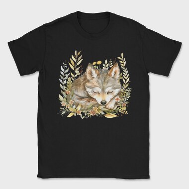 Fox Sleep Flowers, Tricou Barbati (Unisex)