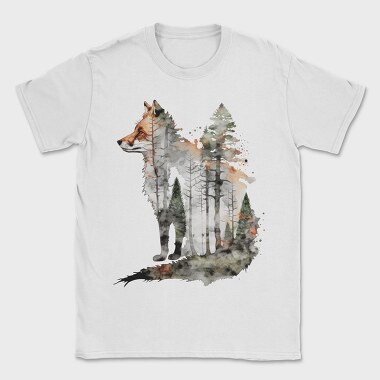 Fox Forest Silhouette, Tricou Barbati (Unisex)