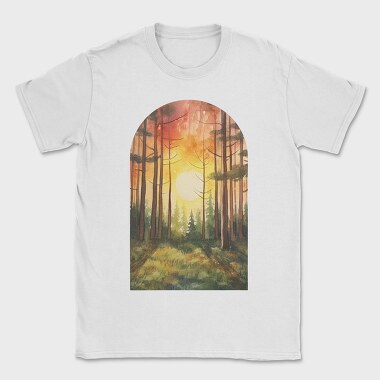 Forest Sunset Vintage, Tricou Barbati (Unisex)
