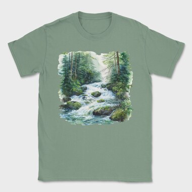 Forest River Flow, Tricou Barbati (Unisex)
