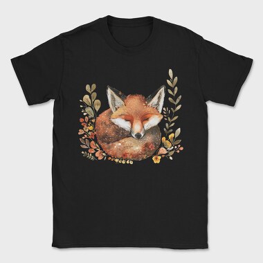 Fox Sleeping Cute, Tricou Barbati (Unisex)