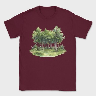 Forest Trees Cliff, Tricou Barbati (Unisex)