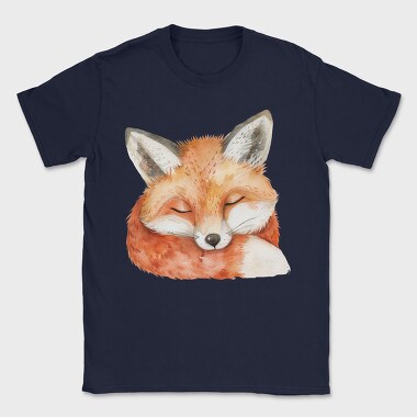 Fox Sleeping Face, Tricou Barbati (Unisex)