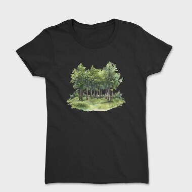 Forest Trees Cliff, Tricou Femei