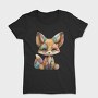 Fox Patchwork Art, Tricou Femei
