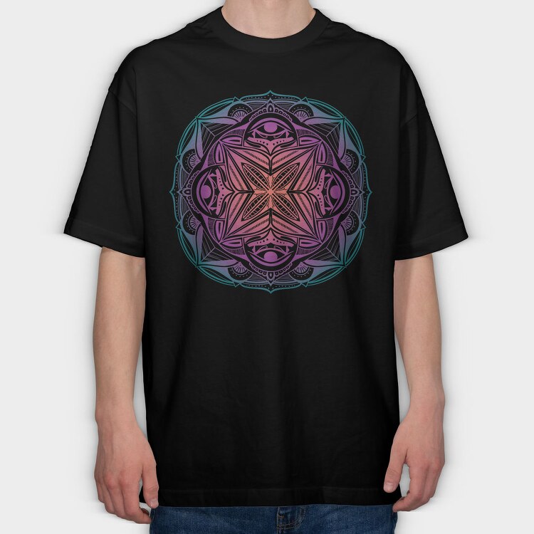 Egypt Mandala, Tricou Oversize Barbati (Unisex)