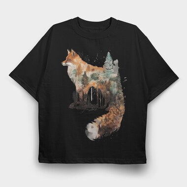 Forest Spirit Symphony, Tricou Oversize Barbati (Unisex)