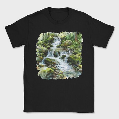 Forest Stream Boulder, Tricou Barbati (Unisex)