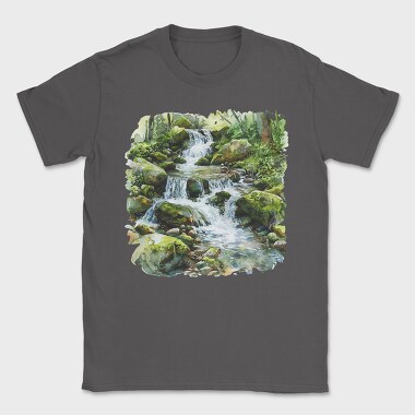 Forest Stream Boulder, Tricou Barbati (Unisex)