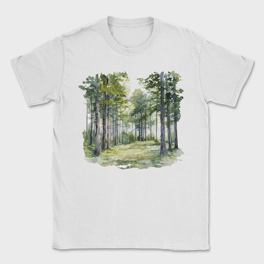 Forest Trees Clipping, Tricou Barbati (Unisex)