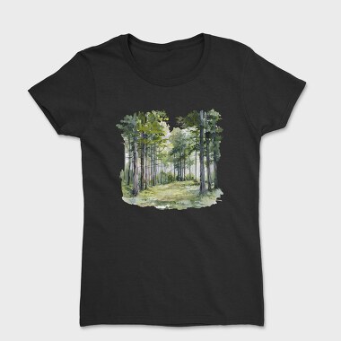 Forest Trees Clipping, Tricou Femei